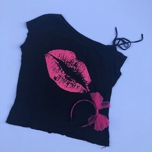 80s costume shirt with headband 🤘